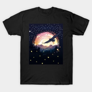 Black Eagle Landscape Design T-Shirt